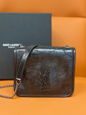 YSSL Niki Wallets On Chain Black For Women 7.5in/19cm
