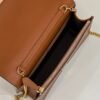 FI Wallet On Chain Mini Brown Bag For Woman 13.5cm/5.5in