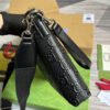 gg Embossed Medium Messenger Bag?Black gg Embossed For Men 12in/31cm gg 696009 1W3CN 1000