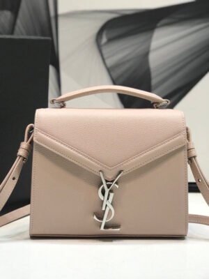 YSSL Cassandra Medium Top Handle Bag Beige For Women 9.6in/24.5cm YSL ?