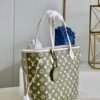LV Neverfull MM Monogram Empreinte Khaki/Beige For Women,  Tote Bags 12.2in/31cm LV M46102