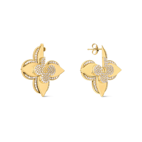 18K Louis Medaillon Earrings
