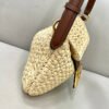 FI Small Croissant Hobo Bag Raffia For Women, Handbags, Shoulder Bags 11.4in/29cm FF 8BR790AFGJF1E1B