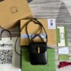 gg Bamboo Mini Handbag Black For Women, Women’s Bags 6.2in/16cm gg 702106 UZY0T 1000