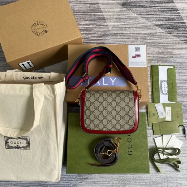 gg Horsebit 1955 gg Mini Bag Red For Women, Women’s Bags 8in/21cm gg