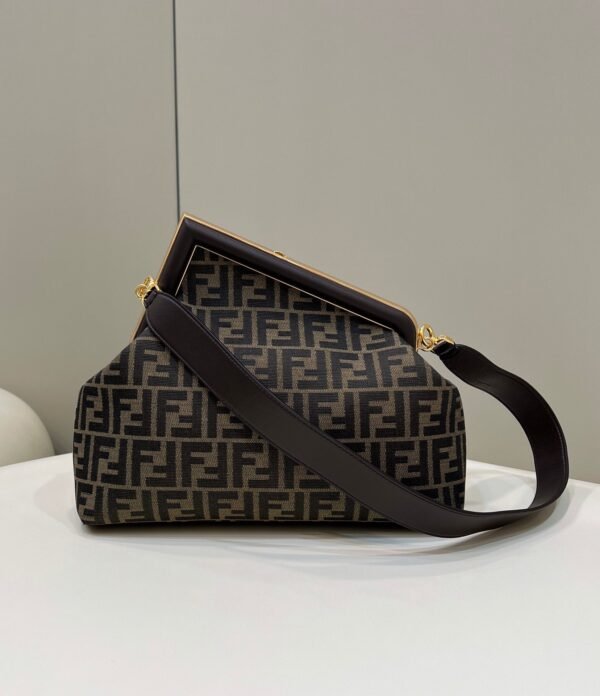 FI First Small Brown Canvas For Women, HandBags, Shoulder And Crossbody Bags 10.2in/26cm FF 8BP129