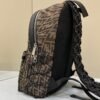 FI Backpack In Brown FF Vertigo Fabric Bag For Woman 30cm/12in