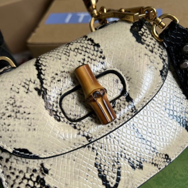 gg Bamboo 1947 Mini Top Handle Bag Natural For Women, Women¡¯s Bags 6.7in/17cm gg