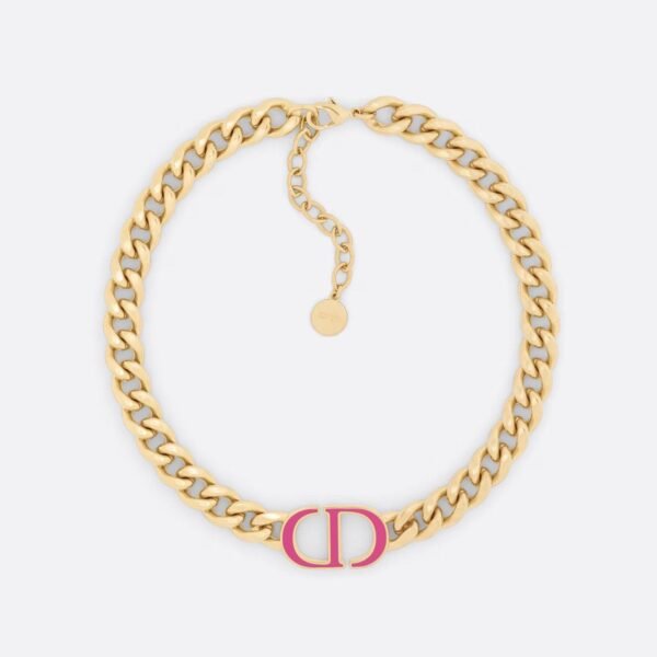 18K CD 30 Montaigne Pink Choker Necklace