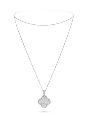18K Magic Alhambra One Motifs Diamonds Clover Necklace
