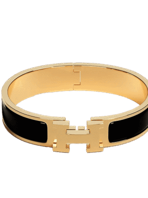 18K Clic H Black Bracelet