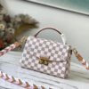 LV Croisette Damier Azur Canvas Pink For Women, WoHandbag, Shoulder And Crossbody Bags 9.8in/25cm LV N50053
