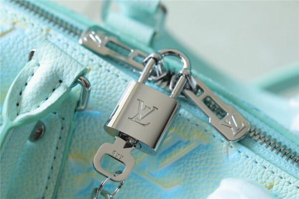 LV Speedy Bandouliere 20 Monogram Empreinte Vert D’eau Green For Women,  Shoulder And Crossbody Bags 20.5cm/8.1in LV M46092
