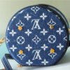LV Cannes Monogram Denim By Nicolas Ghesquiere For Women, Women’s Bags, Shoulder And Crossbody Bags 6.7in/17cm LV
