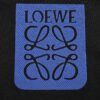 Loewe Black T-Shirt with Blue Pocket