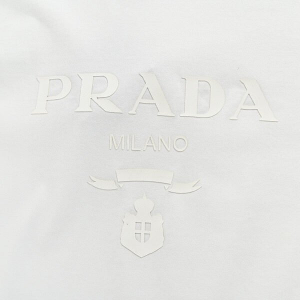 Prada T-Shirt - White with Subtle Branding