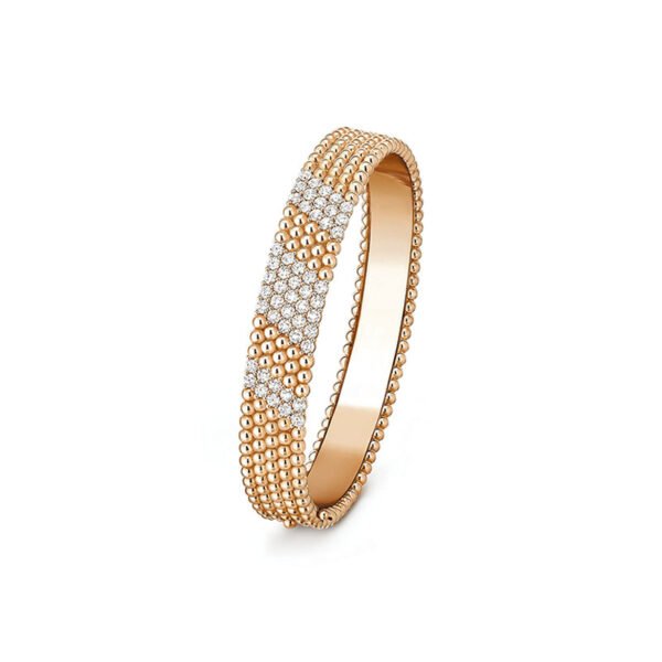 18K Perl¨¦e 5 Rows Diamond Bracelet