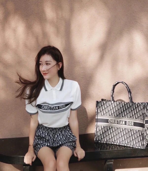 f226b98a Christian Dior "Striped Logo" Polo Shirt