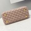 FI Peekaboo Mini Pale Pink Braided Bag For Woman 18cm/7in