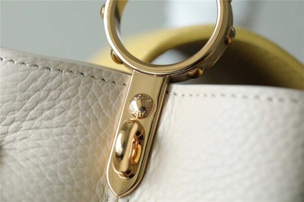 f29044df LV Capucines BB Taurillon Creme Beige/ Plume Yellow Berlingot For Women, Women’s Bags, Shoulder And Crossbody Bags 10.6in/27cm LV
