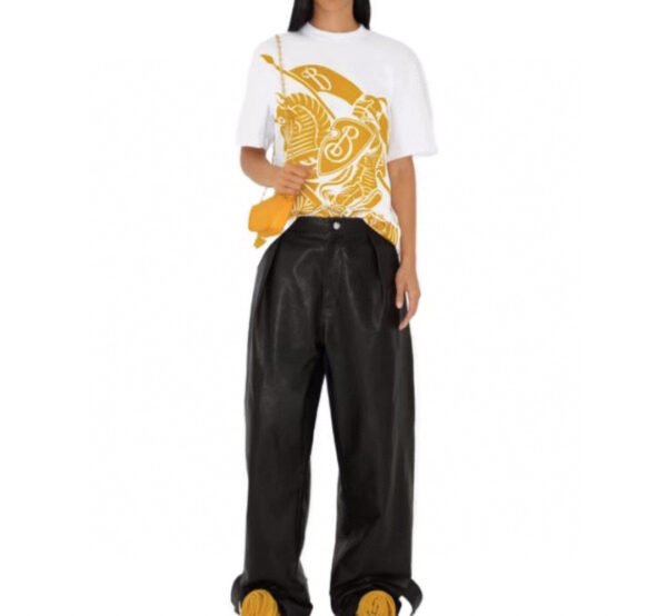 f31bbdbc Burberry Knight Print T-Shirt - White and Orange