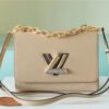 LV Twist MM Epi Beige For Women,  Shoulder And Crossbody Bags 9.1in/23cm LV