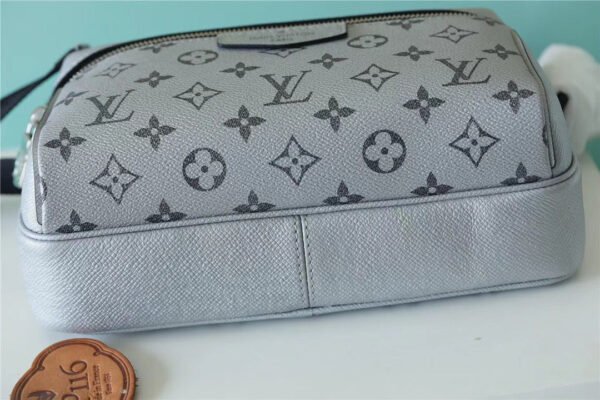 f45cec3d LV Outdoor Messenger Bag Monogram/Taiga Gunmetal Grey For Men, Bags, Shoulder And Crossbody Bags 10.2in/26cm LV M30830