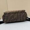 FI Backpack In Brown FF Vertigo Fabric Bag For Woman 30cm/12in