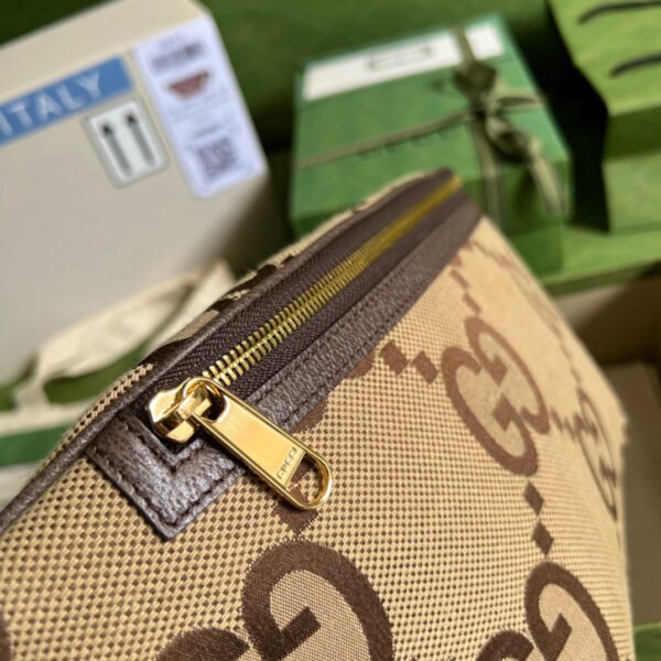 gg Jumbo gg Belt Bag Camel And Ebony Jumbo gg Canvas For Women? 15.3in/39cm gg 696031 UKMDG 2570