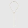 18K Double G Blondie Pearl Drop Necklace