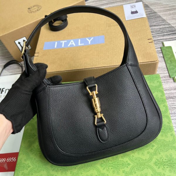 gg Jackie 1961 Small Shoulder Bag Black For Women, Women’s Bags 10.8in/28cm gg ?636709 10O0G 1000