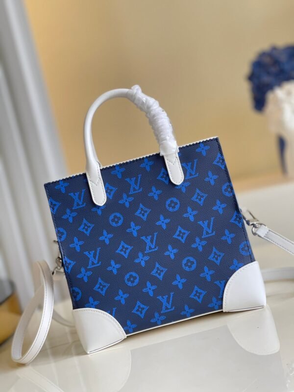 LV Litter Bag Vintage Monogram Canvas Blue By Virgil Abloh For Men, Men¡¯s Bags, Shoulder And Crossbody Bags 9.4in/24cm LV