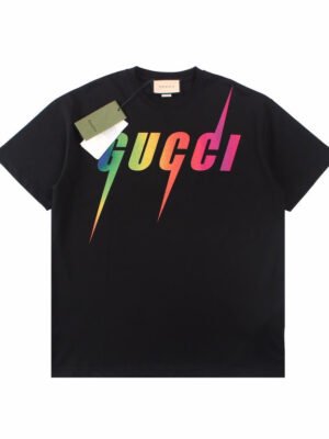 Gucci Rainbow Lightning T-Shirt (Black)