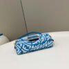 FI Mini Baguatte 1997 Blue Glazed Bag For Woman 19.5cm/7.5in