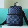 LV Campus Backpack Damier Infini 3D Navy Blue / Black For Men, Bags 39cm LV N50021