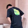 Burberry Black T-Shirt with Pear Graphic