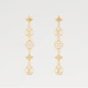 18K Louis Lace Long Earrings