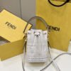 FI Mon Tresor White Mini-bag with stitching For Woman 18cm/7in 8BS010AGV0F0K7E
