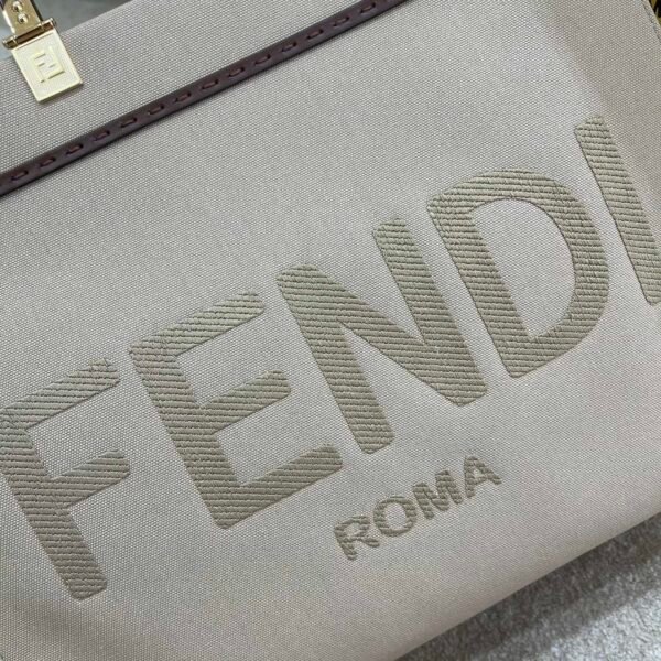 FI Tote Bag Grey For Women, Wonmen’s Bags 13.8in/35cm FF 8BH386ABVLF1BZC