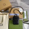 gg Embossed Mini Bag Black gg Embossed For Men 6.7in/17cm gg 658553 1W3AN 1000