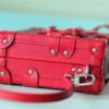 LV Petite Malle Monogram Red For Women, Women¡¯s Handbags, Shoulder And Crossbody Bags 7.9in/20cm LV?