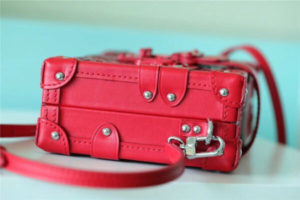 LV Petite Malle Monogram Red For Women, Women¡¯s Handbags, Shoulder And Crossbody Bags 7.9in/20cm LV?