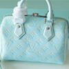 LV Speedy Bandouliere 20 Monogram Empreinte Vert D’eau Green For Women,  Shoulder And Crossbody Bags 20.5cm/8.1in LV M46092