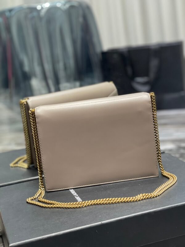 fc255a10 YSSL Cassandra Medium Chain Bag In Grain De Poudre Embossed For Women 8.6in/22cm YSL