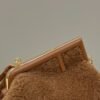 FI First Small Brown Mink Bag For Woman 26cm/10in