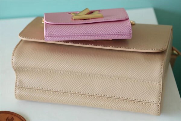 fca9c257 LV Twist MM Bag Epi Beige/ Light Pink For Women, Shoulder and Cross Body Bags 9.1in/23cm LV