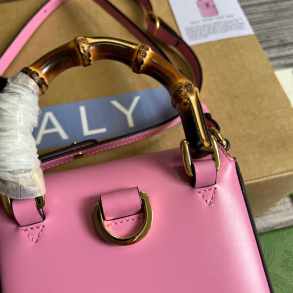 gg Bamboo Mini Handbag Pink For Women, Women’s Bags 6.2in/16cm gg 702106 UZY0T 5814