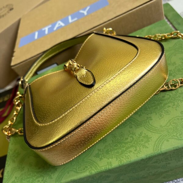 gg Jackie 1961 Lizard Mini Bag Gold For Women, Women’s Bags 7.5in/19cm gg ?