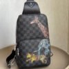 LV Avenue Sling Bag Damier Graphite For Men, Bags, Crossbody Bags 12.2in/31cm LV N452877