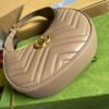 gg Marmont Half Moon Shaped Mini Bag Beige For Women, Women’s Bags 8.5in/22cm gg
